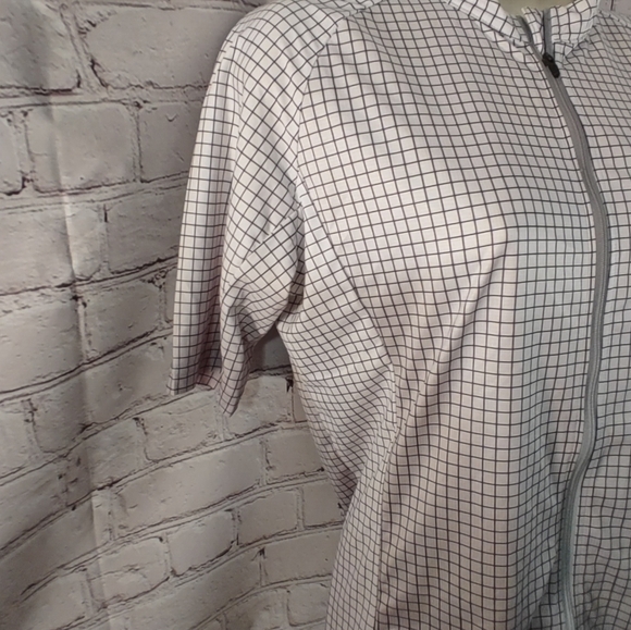 Gore Womens Cycling Grey Checkered Cycling Fullzip Jersey M - Picture 4 of 14